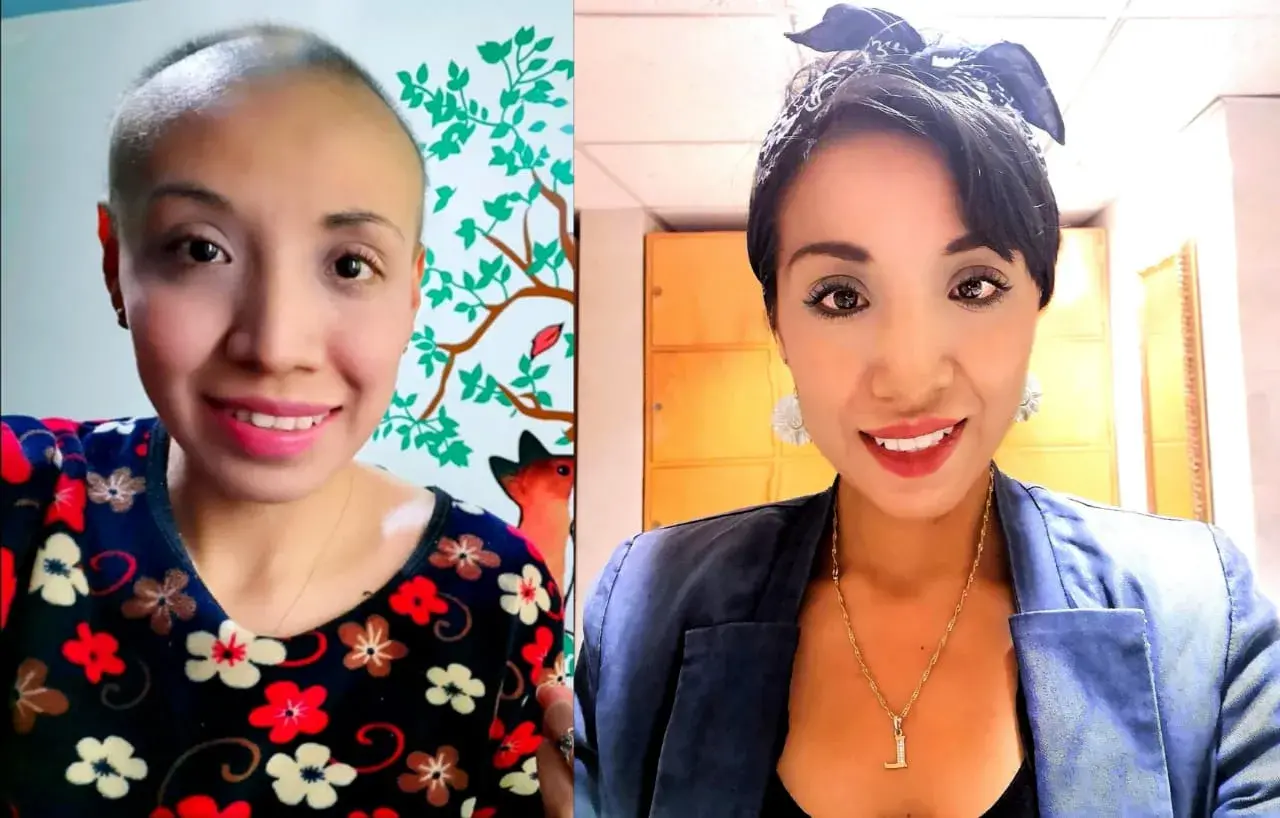 Laura de 35 años que es sobreviviente de cáncer de mama